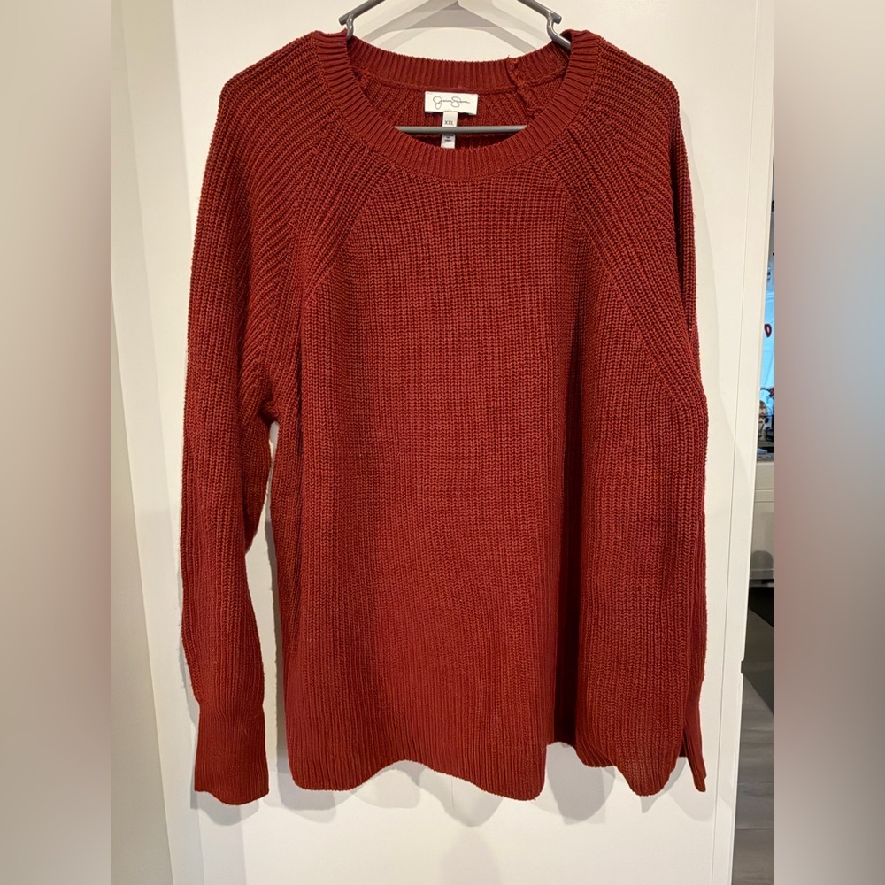 Jessica Simpson Rust Red Knit Top